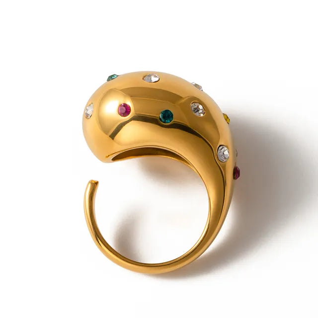 The Aurora Open Dome Ring